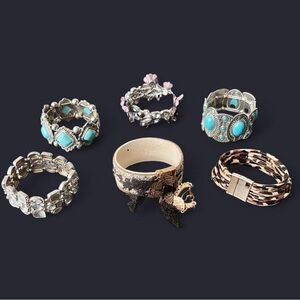 🔥⚡️💕6 piece bracelet jewelry lot🔥💕⚡️